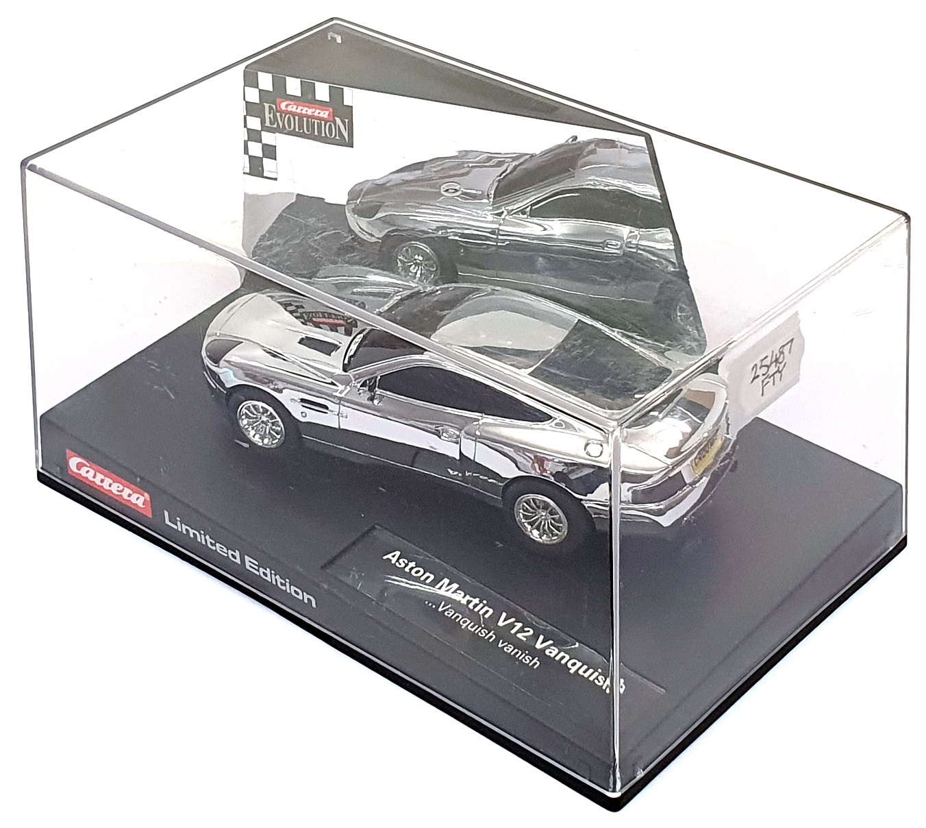 Carrera Evolution 1/32 Scale Slot 25487 Aston Martin V12 Vanquish Chrome Silver