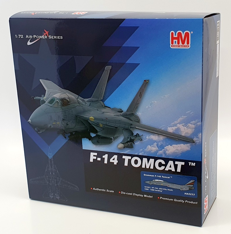 Hobby Master 1/72 Scale HA5233 - Grumman F-14A Tomcat 161621 VF-154 USS K.Hawk