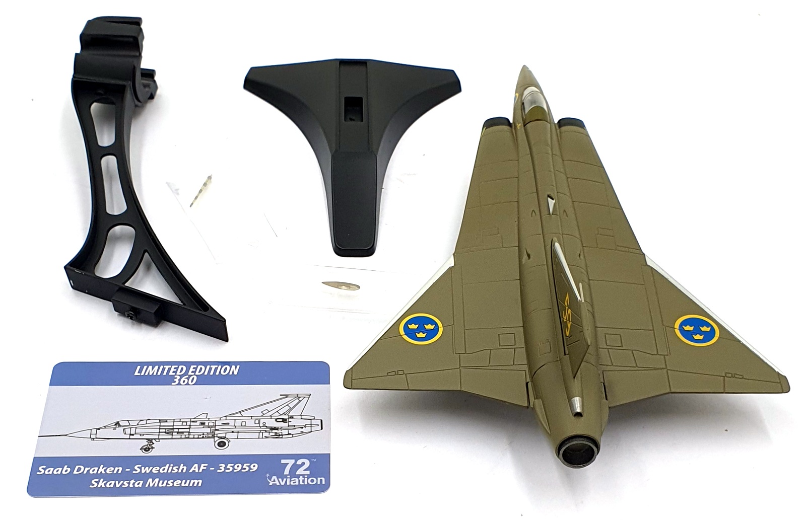 Aviation 72 1/72 Scale AV72-41-011 Saab Draken Swedish 35959 Skavsta Museum Aviation 72 1/72 Scale AV72-41-011 Saab Draken Swedish 35959 Skavsta Museum