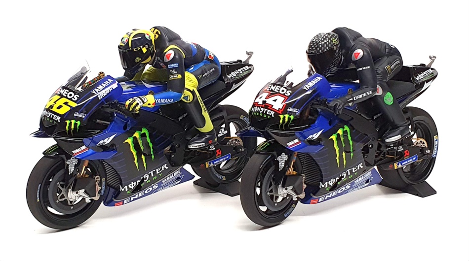 Minichamps 1/12 Scale 122 194446 - Yamaha YZR-M1 Rossi & Hamilton Test 2019