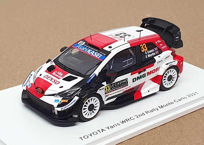 Spark 1/43 Scale S6583 - Toyota Yaris WRC #33 2nd Monte Carlo