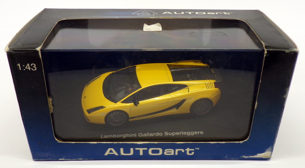 Autoart 1/43 Scale 54614 - Lamborghini Gallardo Superleggera - Met Yellow