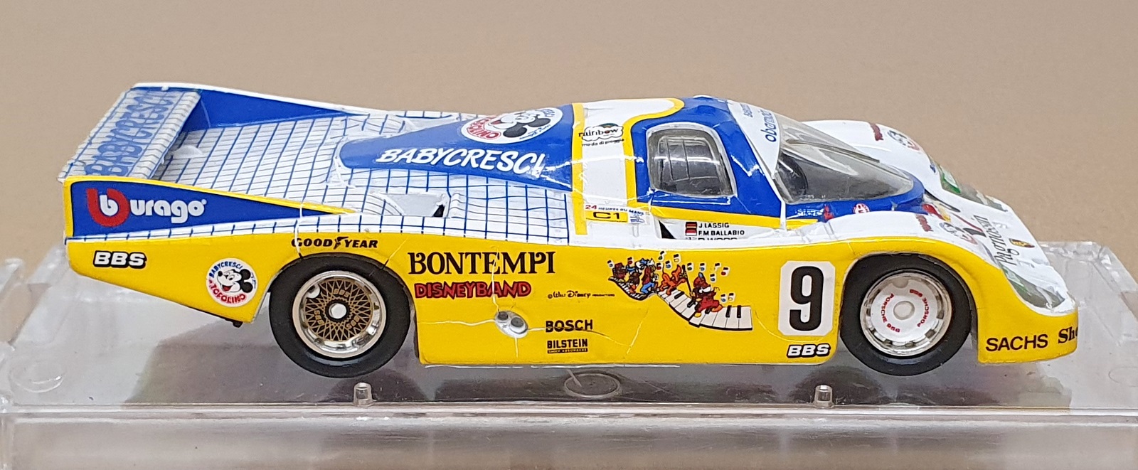 Vitesse 1/43 Scale SM41 - Porsche 956 Babycresci Topolino #9 24H Le Mans 1986