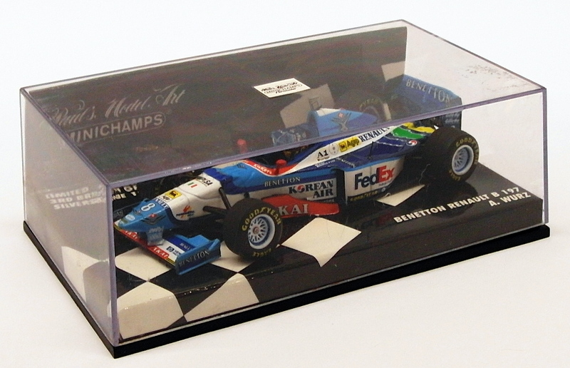 Minichamps 1/43 Scale Model Car 430 970058 - F1 Benetton Renault B 197 #8 A.Wurz