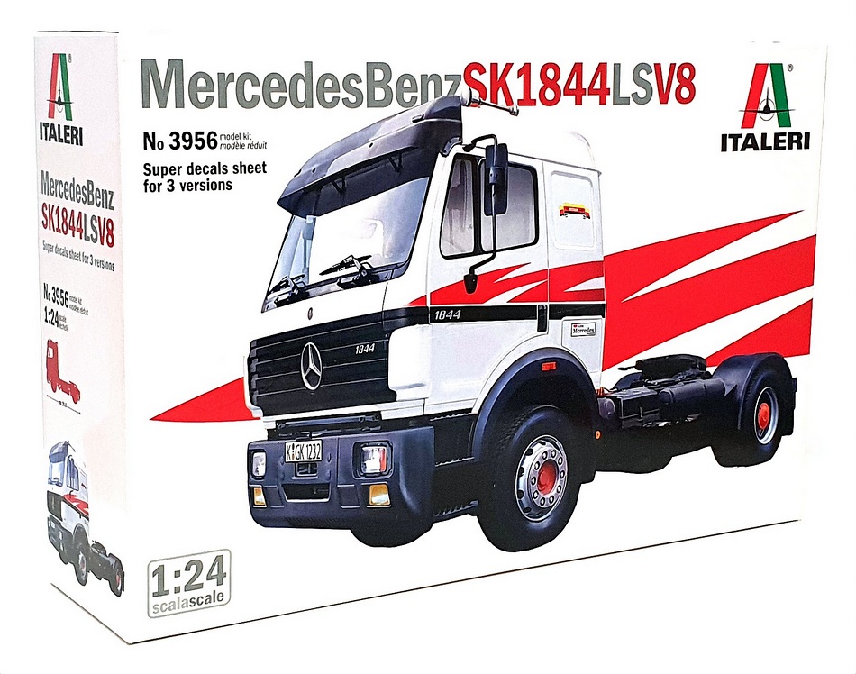 Italeri 1/24 Scale Unbuilt Kit 3956 - Mercedes Benz SK 1844 LS V8