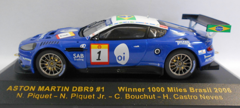 Ixo 1/43 Scale GTM037 ASTON MARTIN DBR9 #1 WINNER 1000 MILES BRASIL 06