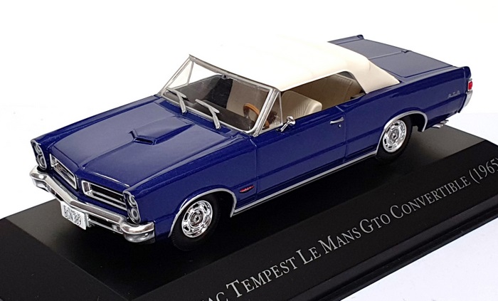 Altaya 1/43 Scale 17725M - 1965 Pontiac Tempest Le Mans GTO Conv. - Blue