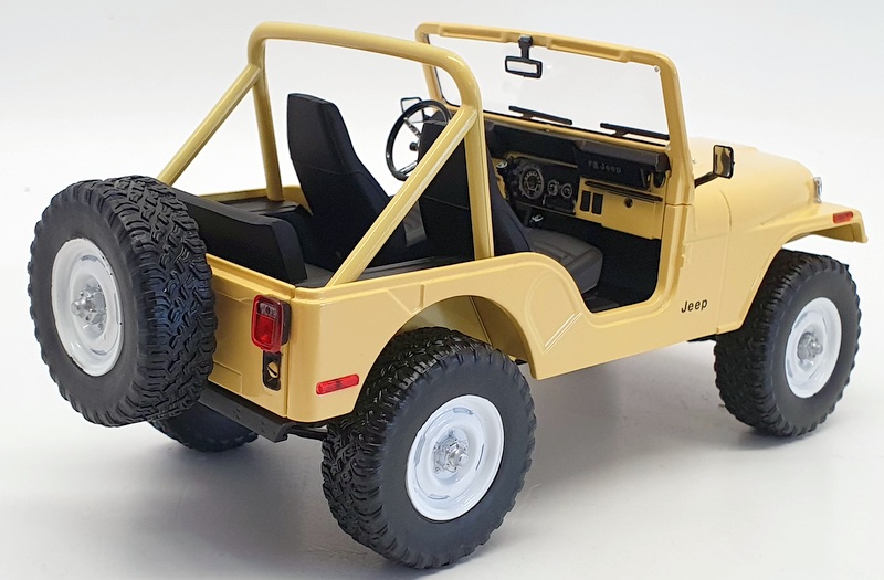 Greenlight 1/18 Scale Model Car 19078 - 1980 Jeep CJ-5 - Yellow