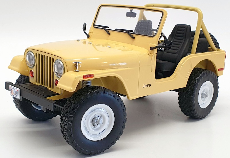 Greenlight 1/18 Scale Model Car 19078 - 1980 Jeep CJ-5 - Yellow