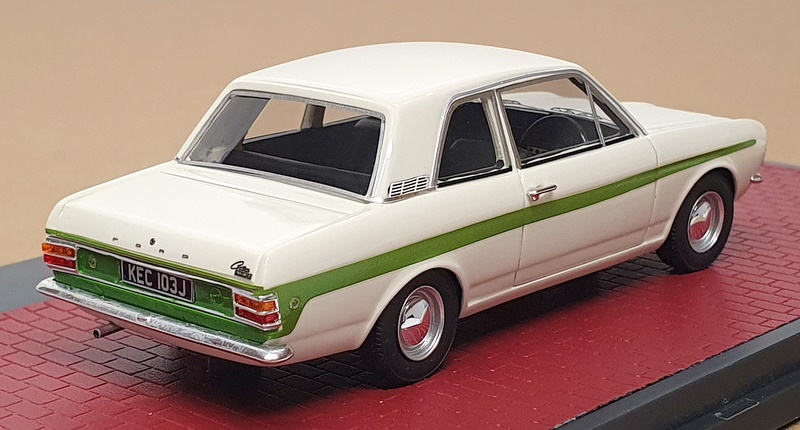 Matrix 1/43 Scale MX40603-101 - 1966-70 Ford Cortina Lotus MkII - White/Green Matrix 1/43 Scale MX40603-101 - 1966-70 Ford Cortina Lotus MkII - White/Green