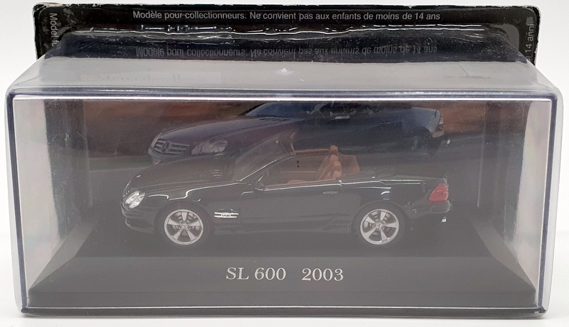 De Agostini 1/43 Scale 2710IR20 - 2003 Mercedes Benz SL600 - Black