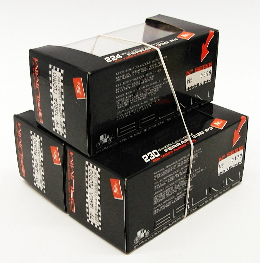 Brumm 1/43 Scale 3 Piece Set S035 S036 S037 - Ferrari Targa Florio 1967-66-59