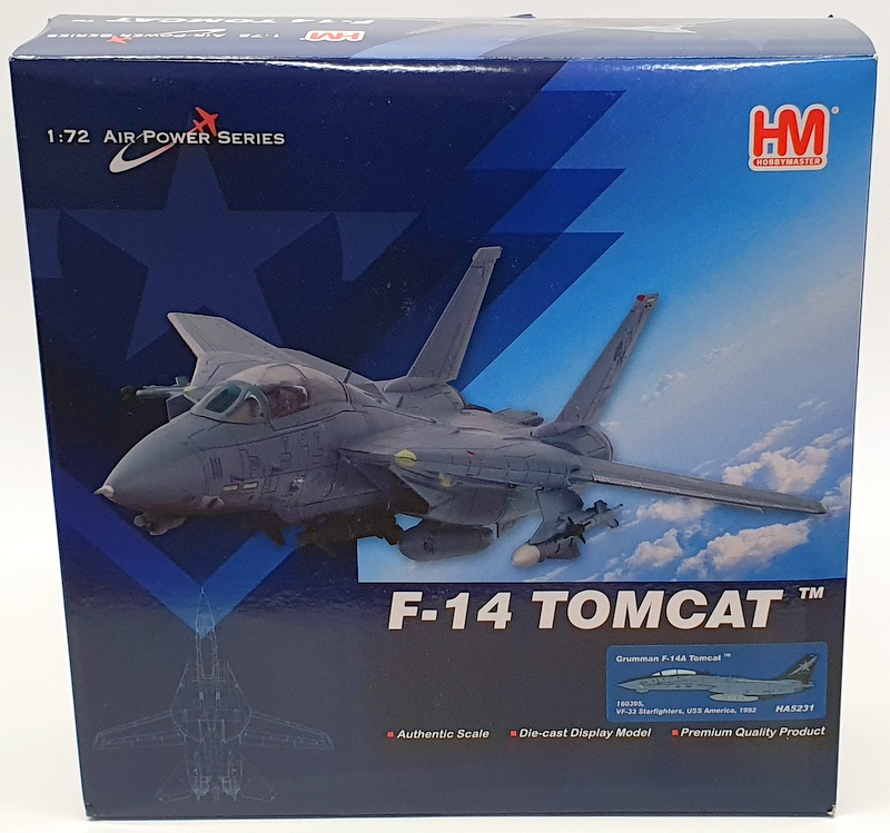 Hobby Master 1/72 Scale HA5231 - F14 Tomcat160395 VF 33 Starfighters USS America