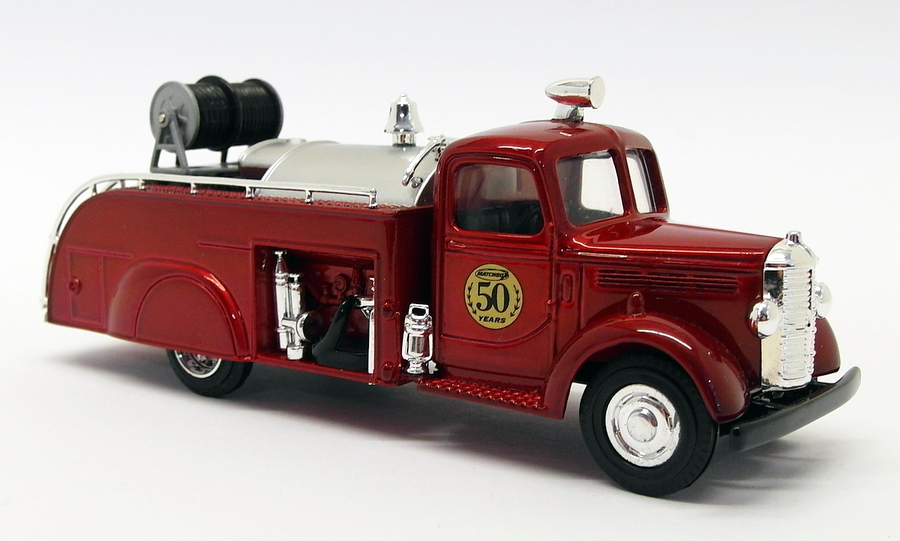 Matchbox Appx 12cm Long Diecast 96947 - 1939 Bedford Fire Truck - Red