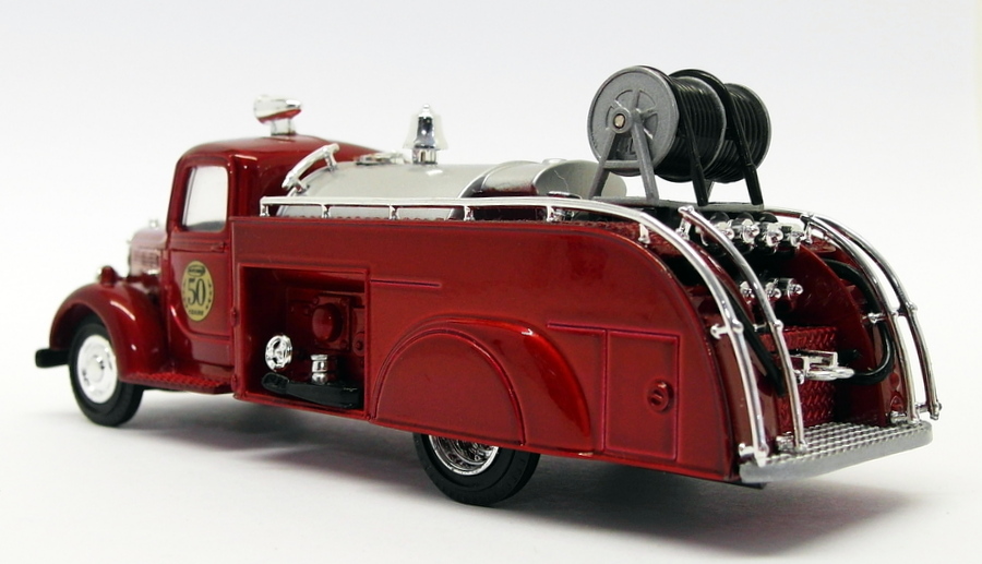 Matchbox Appx 12cm Long Diecast 96947 - 1939 Bedford Fire Truck - Red