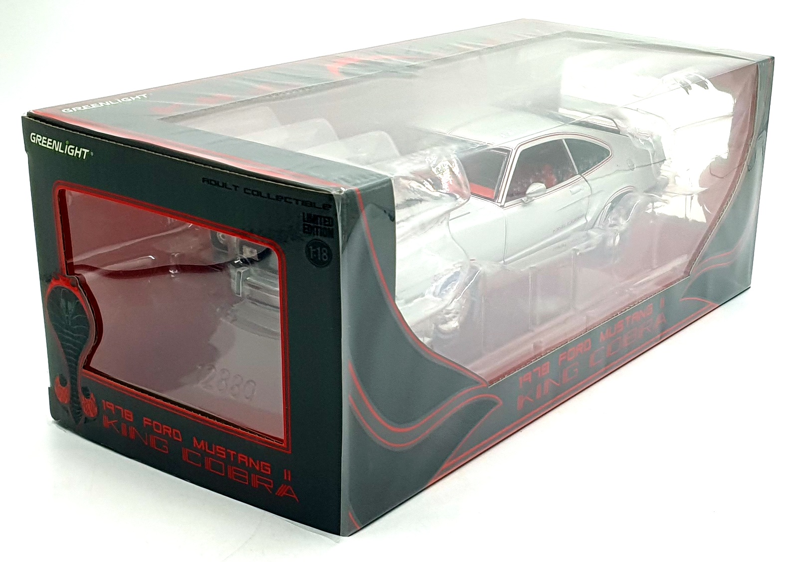 Greenlight 1/18 Scale Diecast 13670 - 1978 Ford Mustang MKII King Cobra - Silver
