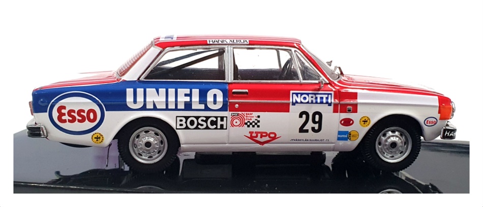 Ixo 1/43 Scale Diecast RAC343LQ - Volvo 142 #29 1000 Lakes Rally 1973