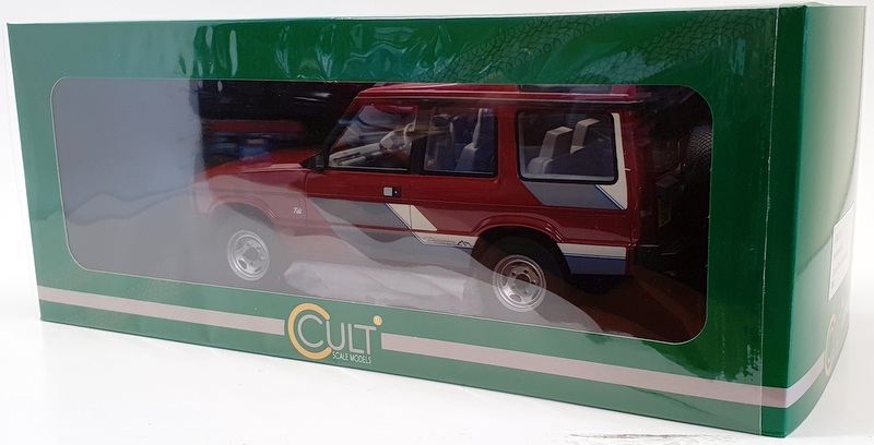 Cult Models 1/18 Scale Model Car CML081-1 - 1989 Land Rover Discovery - Met Red