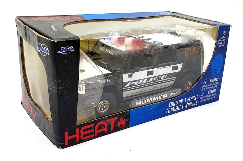 Jada 1/24 Scale Diecast 90513 - Hummer H2 Heat Emergency Black