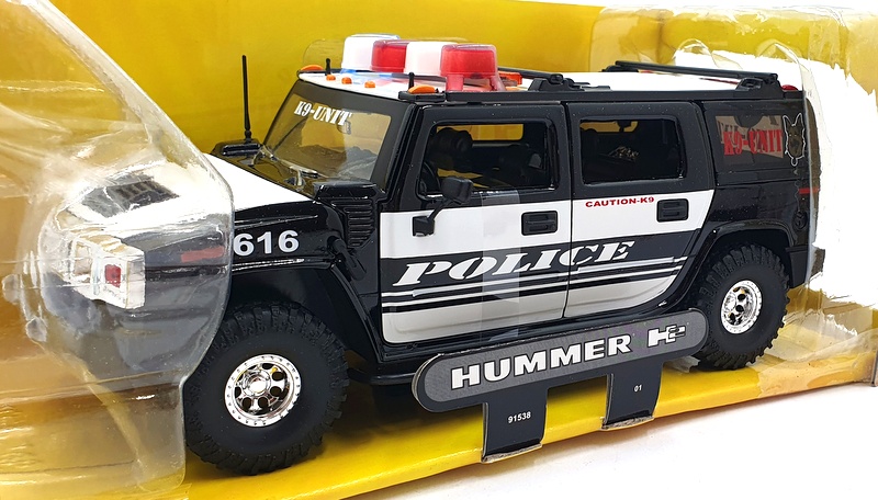 Jada 1/24 Scale Diecast 90513 - Hummer H2 Heat Emergency Black