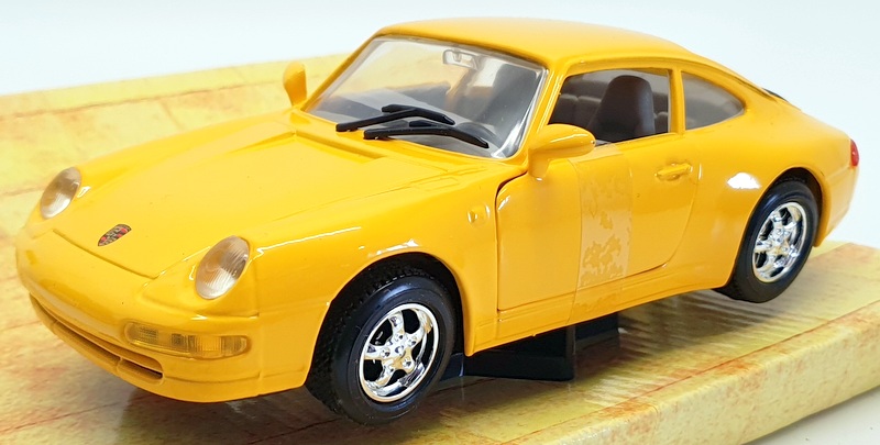 モーターマックス　　ポルシェ911 MotorMax PORSCHE 911 TURBO CABRIOLET YELLOW 1/24 Diecast Car