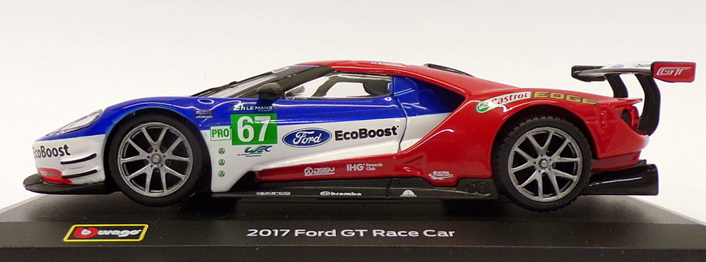 Burago 1/32 Scale Diecast 18-41158 - 2017 Ford GT Race Car - #67