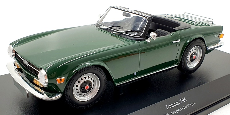Minichamps 1/18 Scale 155 132036 - Triumph TR6 1969 LHD - Dark Green Minichamps 1/18 Scale 155 132036 - Triumph TR6 1969 LHD - Dark Green