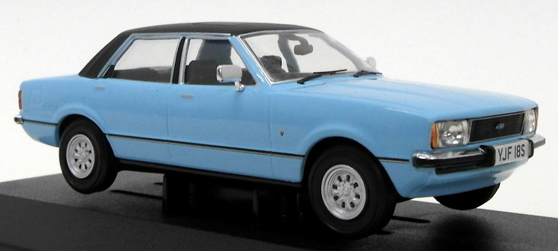 Vanguards 1/43 Scale Model Car VA11906 - Ford Cortina MkIV Ghia - Bermuda Blue