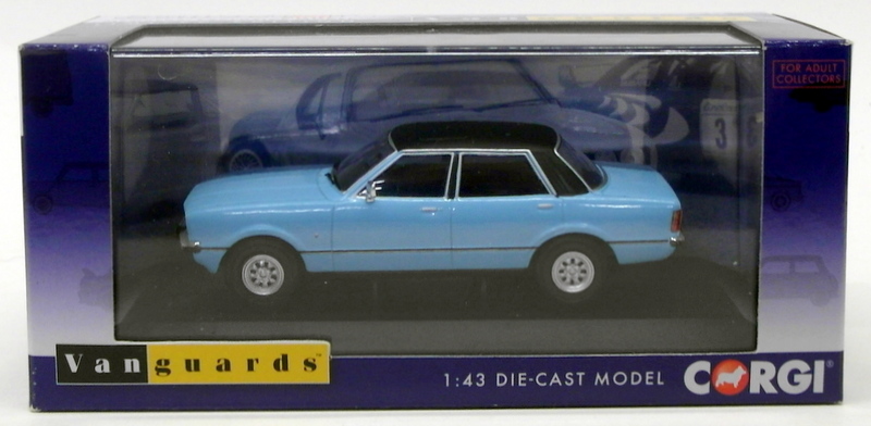 Vanguards 1/43 Scale Model Car VA11906 - Ford Cortina MkIV Ghia - Bermuda Blue