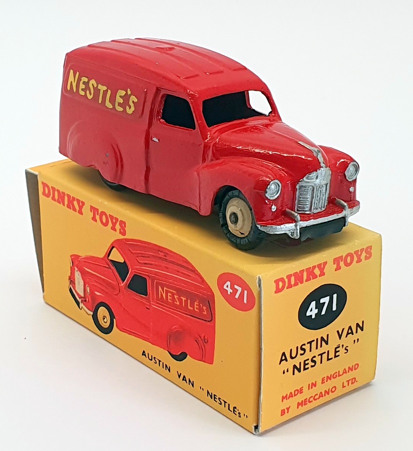 Dinky Toys Appx 10cm Long 471 Austin Van Nestle Red eBay