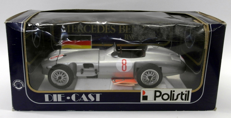 Polistil 1/16 Scale Diecast - TG9 Mercedes Benz RW 196 Silver