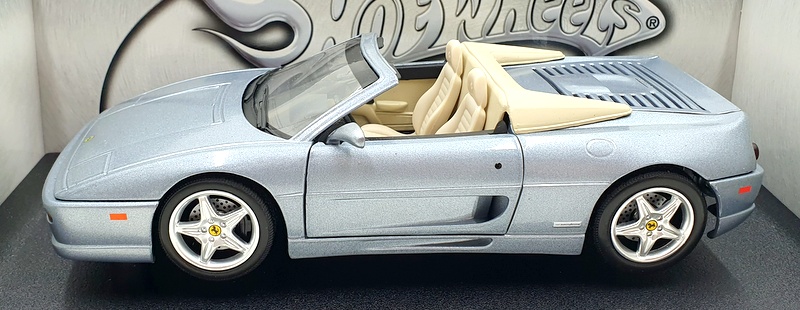 Hot Wheels 1/18 Scale 23907 Ferrari F355 Spider 1995 - Dark Silver