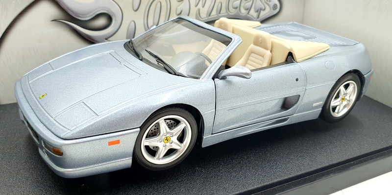 Hot Wheels 1/18 Scale 23907 Ferrari F355 Spider 1995 - Dark Silver