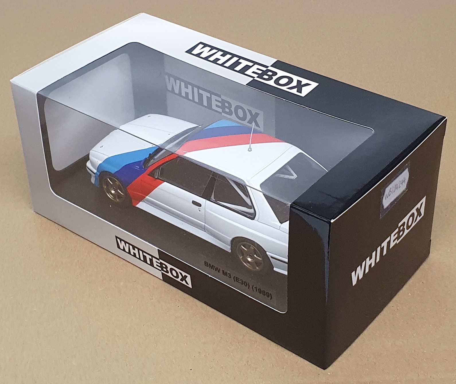 Whitebox 1/24 Scale WB124244 - 1989 BMW M3 (E30) White/Blue/Red | eBay