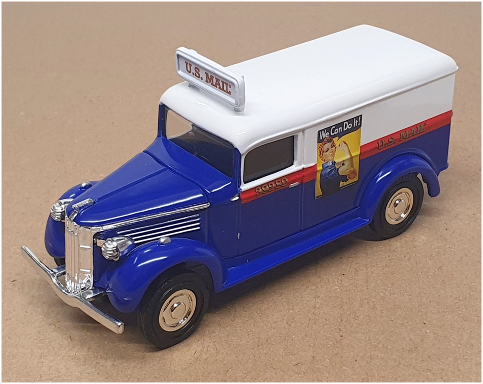 Matchbox 1/43 Scale YYM38240 - 1937 GMC Postal Van - Blue/White