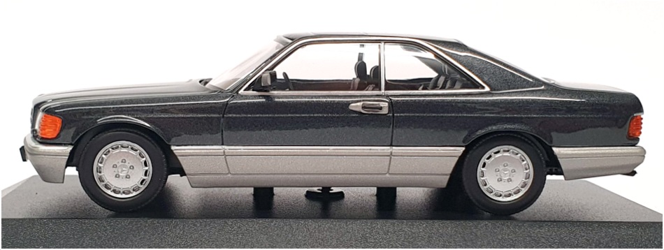 Maxichamps 1/43 Scale 940 035121 - 1986 Mercedes Benz 560 SEC - Met Black