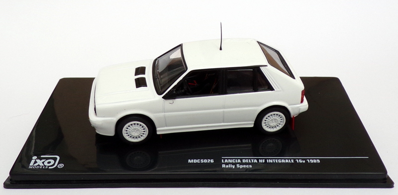 Ixo 1/43 Scale MDCS026 - 1989 Lancia Delta HF Integrale 16v Rally Specs - White