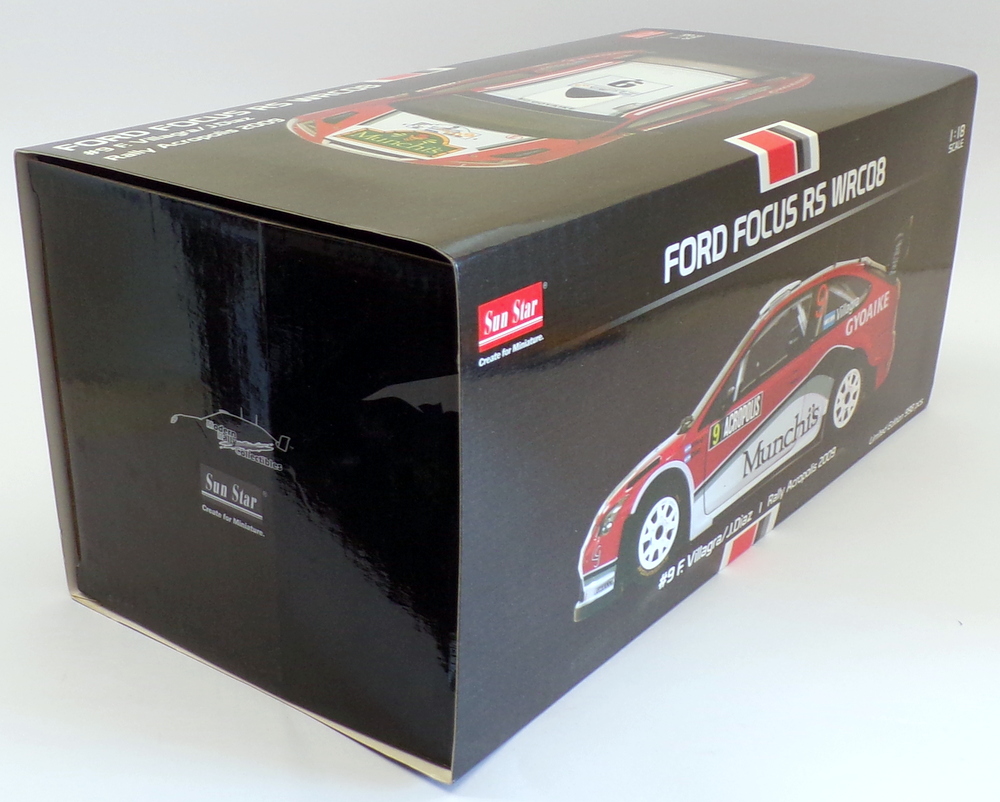 Sun Star 1/18 Scale 3949 - Ford Focus RS WRC08 - Acropolis Rally 2009