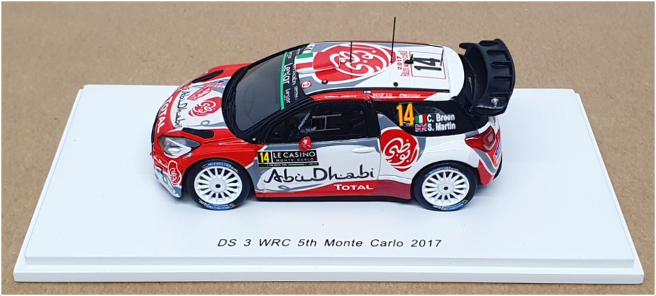 【美品】スパーク CitroenDS3 WRC 1/43 1:43 SPARK S3302 Citroen DS3 WRC Sweden Rally 8th 2011 #8