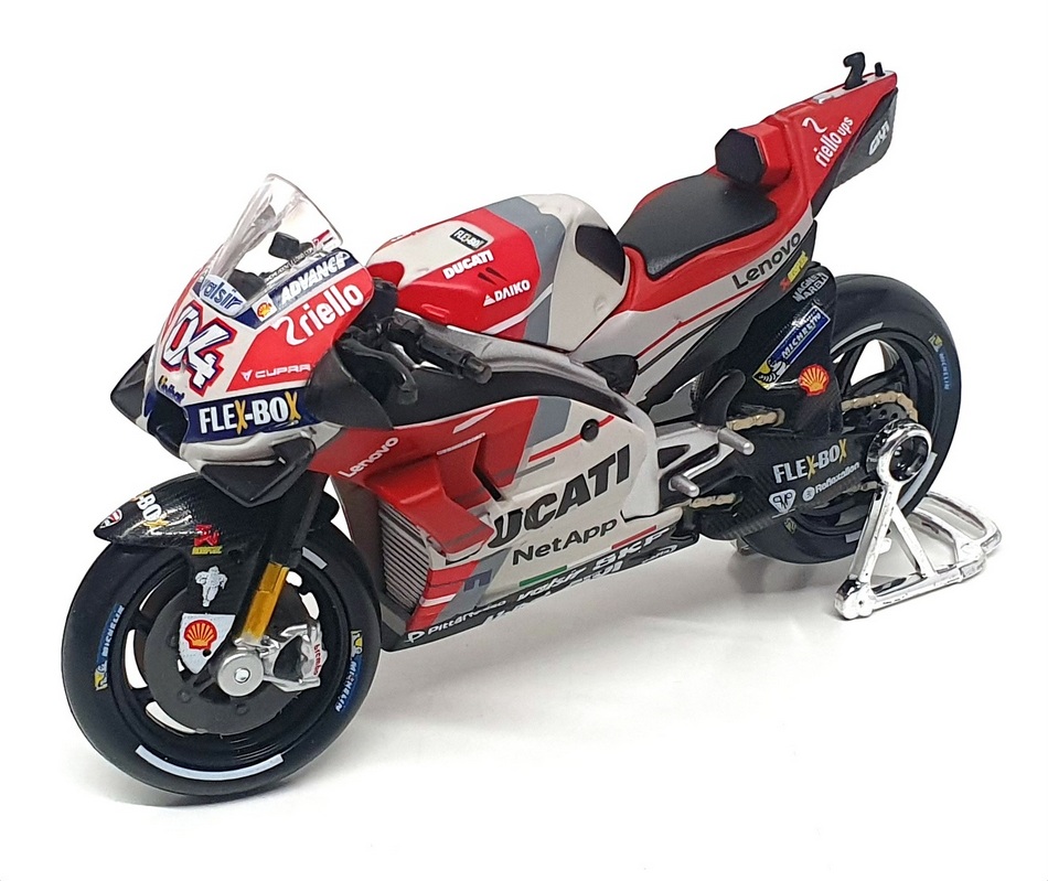 Maisto 1/18 Scale 31593 - Ducati Desmosedici MotoGP 2018 #4 Andrea Dovizioso