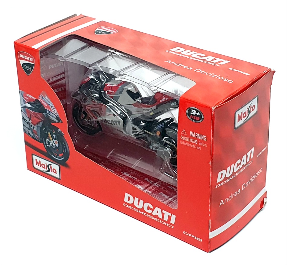 Maisto 1/18 Scale 31593 - Ducati Desmosedici MotoGP 2018 #4 Andrea Dovizioso