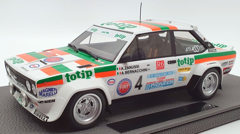 Top Marques 1/18 Scale TOP043H - Fiat 131 Abarth Totip #4 Rally D'Elba 1982 Top Marques 1/18 Scale TOP043H - Fiat 131 Abarth Totip #4 Rally D'Elba 1982