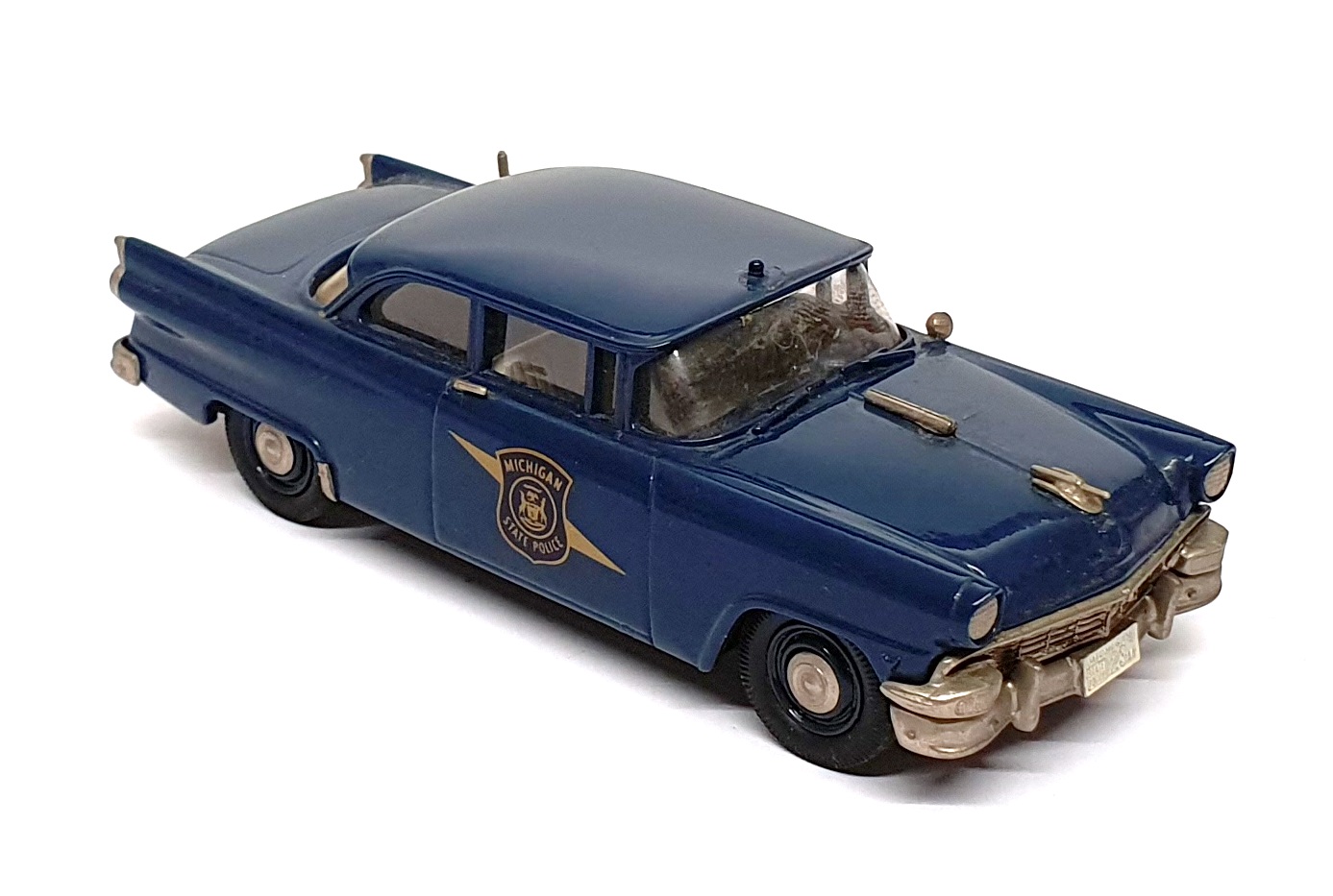 Brooklin 1/43 Scale LIB051 - 1956 Ford Mainline Michigan State Police - Blue Brooklin 1/43 Scale LIB051 - 1956 Ford Mainline Michigan State Police - Blue