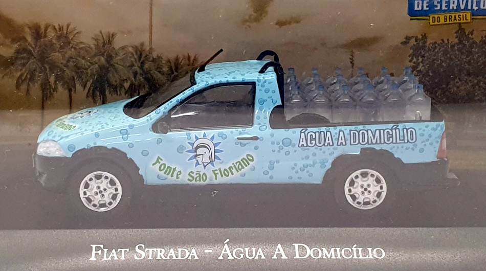 Altaya 1/43 Scale 22921E - Fiat Strada Truck Agua A Domicilio - Blue 