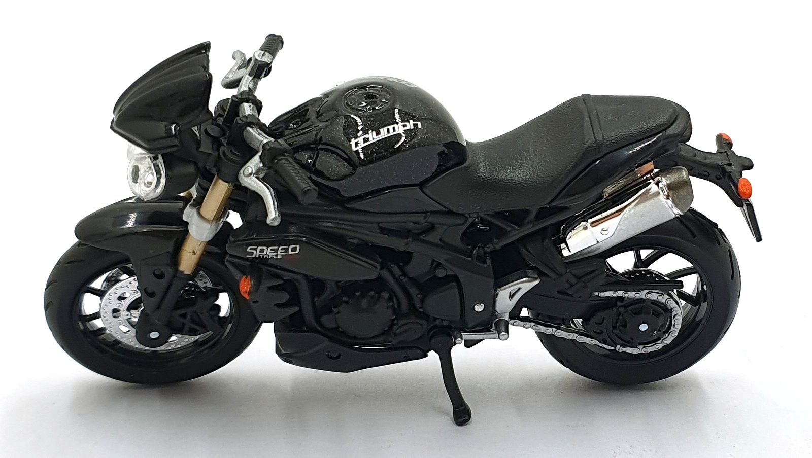 Burago 1/18 Scale 18-51047 - 2011 Triumph Speed Triple Motorbike - Black