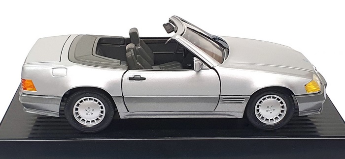 Maisto 1/18 Scale Diecast MB1989G - 1989 Mercedes Benz 500SL - Met. Grey