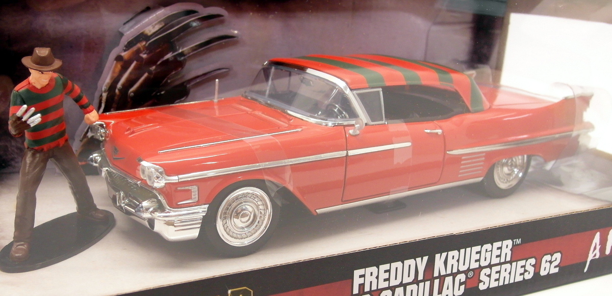 Jada 1/24 Scale 31102 Nightmare on Elm Street Freddy Krueger 1958 Cadillac S62 eBay Jada 1/24 Scale 31102 Nightmare on Elm Street Freddy Krueger 1958 Cadillac S62 eBay