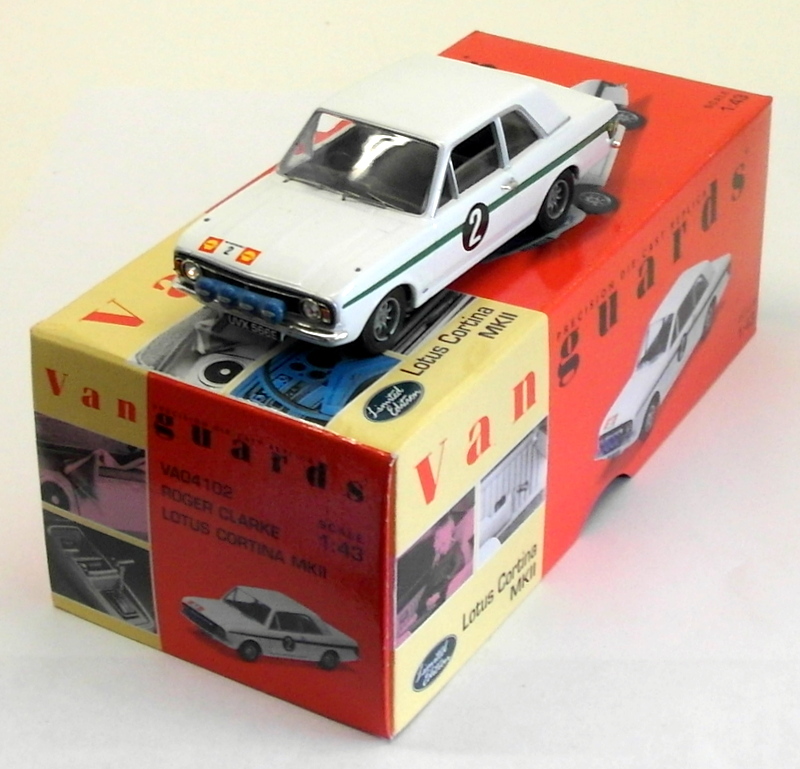 Vanguards 1/43 Scale Diecast VA04102 Ford Lotus Cortina Mk2 Roger