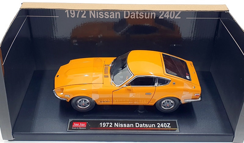 Sun Star 1/18 Scale Diecast 3511 - 1972 Nissan Datsun 240Z - Orange