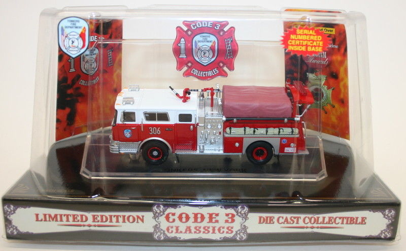 Code 3 Classics 1/64 Scale Model mack Fire Engine 12371 Yonkers New York